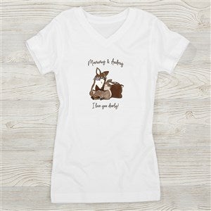 Parent & Child Deer Personalized Fitted Tee - 35348-FT