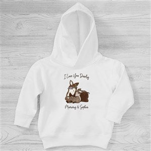 Parent & Child Deer Personalized Toddler Hooded Sweatshirt - 35351-CTHS