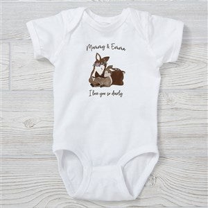 Parent & Child Deer Personalized Baby Bodysuit - 35359-CBB