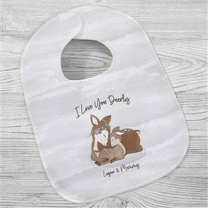 Parent & Child Deer Personalized Baby Bib - 35360-B