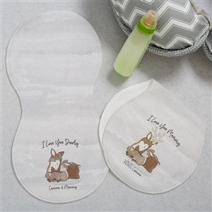 Parent & Child Deer Personalized Burp Cloths - Set of 2 - 35362