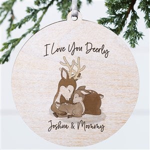 Parent & Child Deer Personalized Ornament-3.75