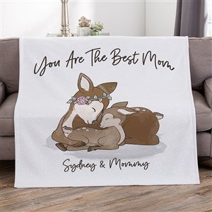 Parent & Child Deer Personalized 50x60 Sweatshirt Blanket - 35365-SW