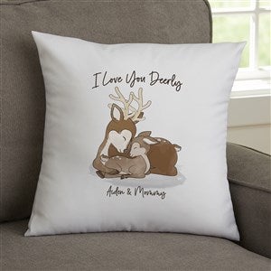 Parent & Child Deer Personalized 14 Throw Pillow - 35366-S
