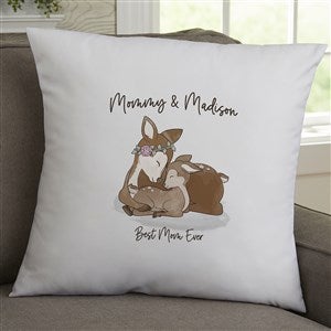 Parent & Child Deer Personalized 18 Throw Pillow - 35366-L