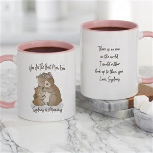 Parent & Child Bear Personalized Coffee Mug 11 oz.- Pink - 35372-P