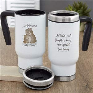 Parent & Child Bear Personalized 14 oz. Commuter Travel Mug - 35373