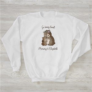 Parent & Child Bear Personalized Hanes Crewneck Sweatshirt - 35375-WS