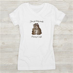 Parent & Child Bear Personalized Fitted Tee - 35377-FT