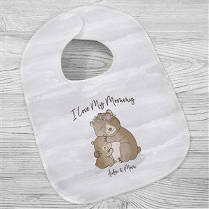 Parent & Child Bear Personalized Baby Bib - 35381-B