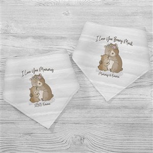 Parent & Child Bear Personalized Bandana Bibs- Set of 2 - 35381-BB