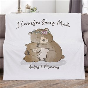 Parent & Child Bear Personalized 50x60 Plush Fleece Blanket - 35386-F