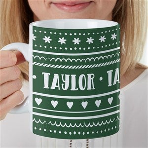 Nordic Noel Personalized 30 oz. Oversized Coffee Mug - 35406
