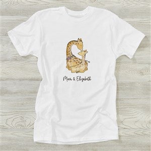 Parent & Child Giraffe Personalized Hanes® Adult T-Shirt - 35450-AT