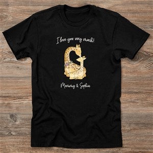 Parent & Child Giraffe Personalized Hanes® Adult ComfortWash™ T-Shirt - 35450-CWT