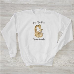 Parent & Child Giraffe Personalized Hanes® Crewneck Sweatshirt - 35451-WS