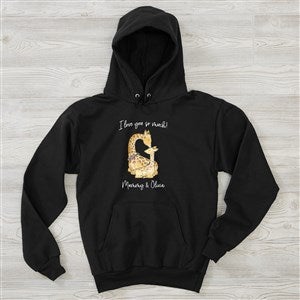 Parent & Child Giraffe Personalized Hanes® Adult Hooded Sweatshirt - 35451-BHS