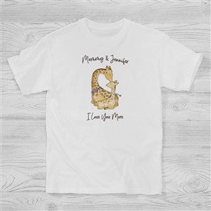 Parent & Child Giraffe Personalized Hanes Kids T-Shirt - 35452-YCT