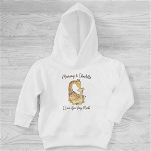 Parent & Child Giraffe Personalized Toddler Hooded Sweatshirt - 35453-CTHS