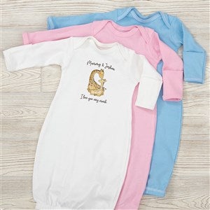 Parent & Child Giraffe Personalized Baby Gown - 35455-G