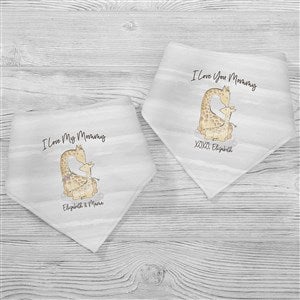 Parent & Child Giraffe Personalized Baby Bandana Bibs - 35456-BB