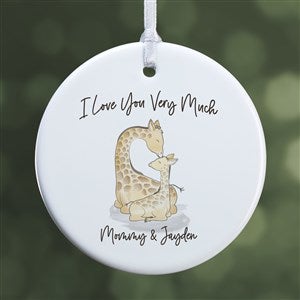 Parent & Child Giraffe Personalized Ornament- 2.85 Glossy - 1 Sided - 35460-1