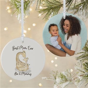 Parent & Child Giraffe Personalized Ornament- 3.75 Matte - 2 Sided - 35460-2L