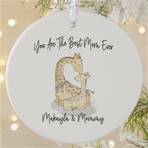 Parent & Child Giraffe Personalized Ornament-3.75 Matte - 1 Sided - 35460-1L