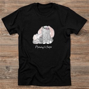 Parent & Child Elephant Personalized Hanes Adult ComfortWash T-Shirt - 35463-CWT