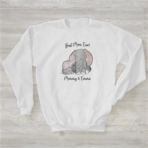 Parent & Child Elephant Personalized Hanes Crewneck Sweatshirt - 35464-WS