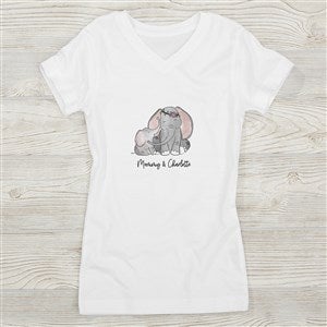 Parent & Child Elephant Personalized Fitted Tee - 35465-FT