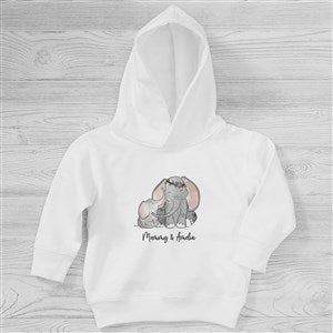 Parent & Child Elephant Personalized Toddler Hooded Sweatshirt - 35466-CTHS