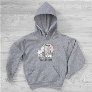 Parent & Child Elephant Personalized Hanes Kids Hooded Sweatshirt - 35466-YHS