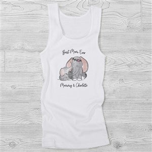 Parent & Child Elephant Personalized Ladies Tank Top - 35467-WT