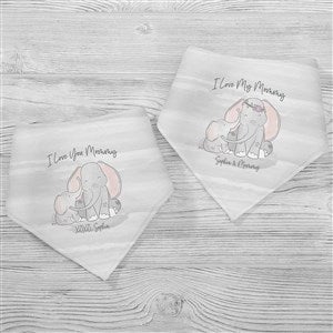 Parent & Child Elephant Personalized Baby Bandana Bib - Set of 2 - 35469-BB