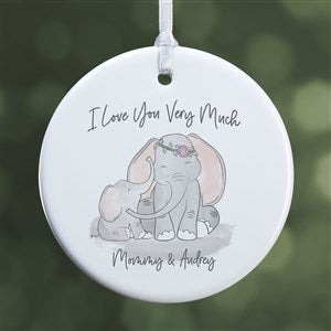 Parent & Child Elephant Personalized Ornament- 2.85