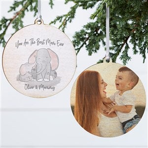 Parent & Child Elephant Personalized Ornament- 3.75