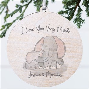 Parent & Child Elephant Personalized Ornament-3.75