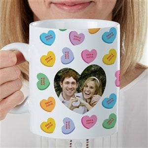 Conversation Hearts Personalized Valentines Day 30 oz. Oversized Coffee Mug - 35484