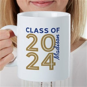 Graduating Class of Personalized Graduation 30 oz. Oversized Coffee Mug - 35514