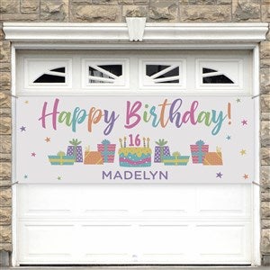 Birthday Celebration Personalized Birthday Banner - 45x108 - 35567-L