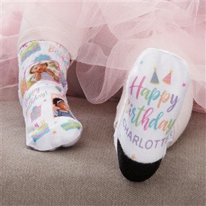 Birthday Celebration Personalized Toddler Photo Socks - 35576