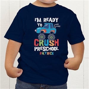 Ready To Crush Kindergarten Personalized Toddler T-Shirt - 35596-TT