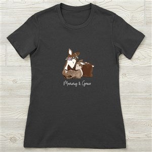 Parent & Child Deer Personalized Next Level™ Ladies Fitted Tee - 35680-NL