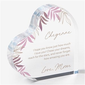 To My Daughter Personalized Printed Heart Keepsake - 35682