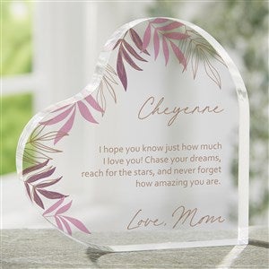 To My Daughter Personalized Printed Heart Keepsake - 35682