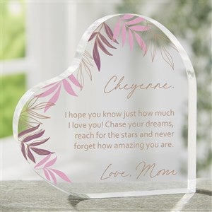 To My Daughter Personalized Printed Heart Keepsake - 35682