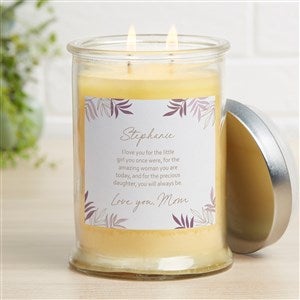 To My Daughter  Family Personalized French Vanilla Candle Jar - 35684-FV