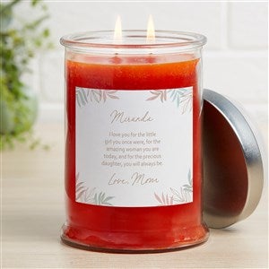 To My Daughter Personalized Pumpkin Spice Candle Jar - 35684-P