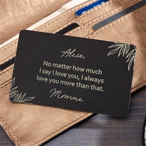 To My Daughter Personalized Metal Wallet Card - 35686
